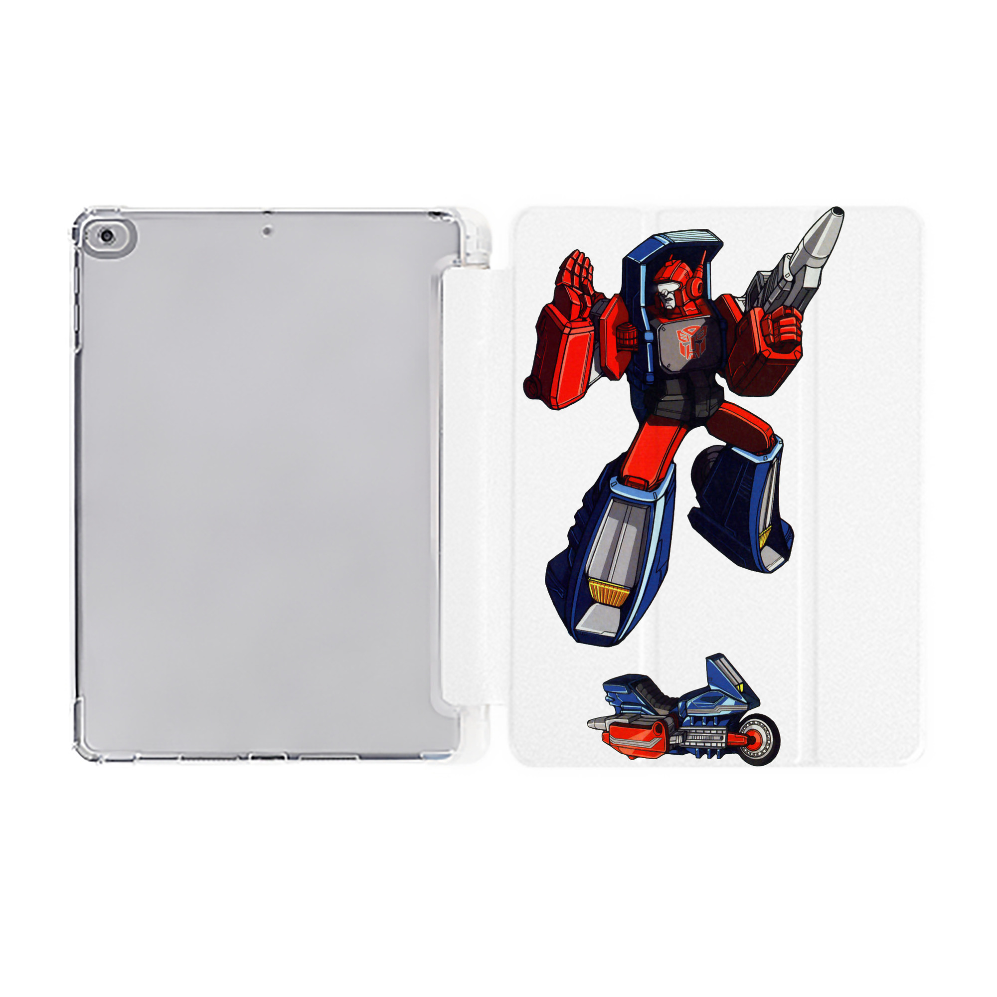 （画像用）  IPad ケース ペン収納付き 三つ折りスタンド PUレザー×シリコン 対応機種9.5/10.5/10.9インチ